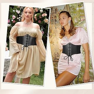 Ladies Elastic Belt Lace Up Corset Fancy Dress