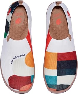 UIN Toledo Women's Faux Painted Travel Shoes Slipper Casual Knit Loafers Lightweight Comfort Fashion Sneaker Toledo