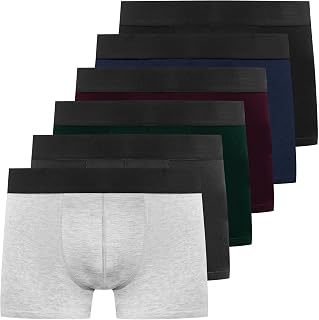 YouShow Men's Boxer Briefs Stretch Cotton 6/12 Pieces