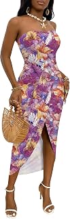 Umenlele Women's Tube Strapless Dress