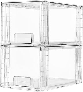 Vtopmart 2 Pack Large Stackable Storage Drawers
