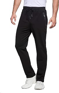 ZOXOZ Mens Tracksuit Slim Fit Bottoms Joggers Elasticated Waist Zip Pockets