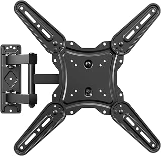 GRIFEMA Full Motion TV Wall Mount for 26-65 in TVs or Monitor, Swivel Tilt | Rotation Extension with Articulating Arms, Easy Install, Max VESA 400X400mm, Up to 77 Lbs, Single Stud, Corner TV Mount