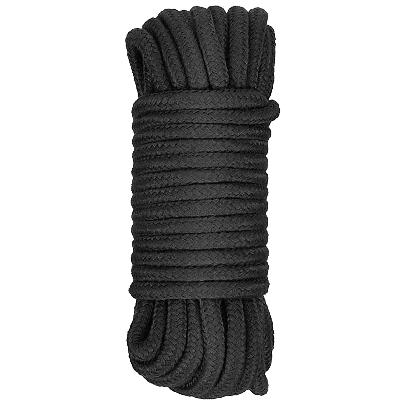 10 Metres Soft Cotton Rope, Black Thick Cotton Cord, All Purpose Soft Rope | Thi