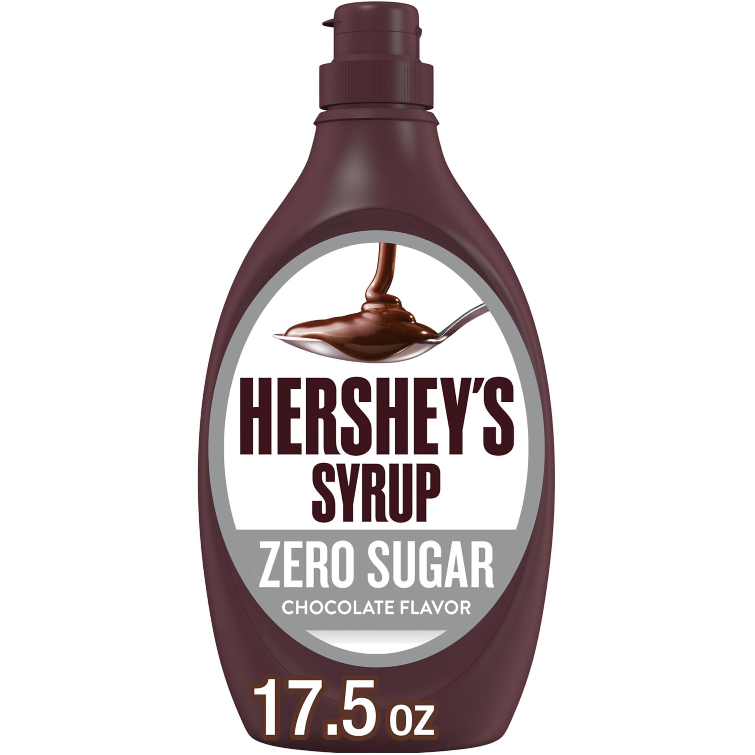 Hershey's Sugar Free Chocolate Syrup, 17.5 oz (Pack of 3) | Zero sugar chocolate