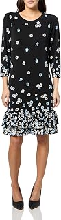 Tommy Hilfiger Women's Ruffle Hem Jersey Shift Mini Dress