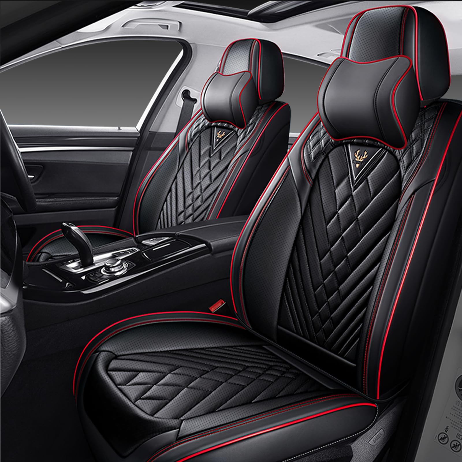 Car Seat Covers Front Seats for Dodge Ram 2500 2000-2026, Waterproof Nappa Leath