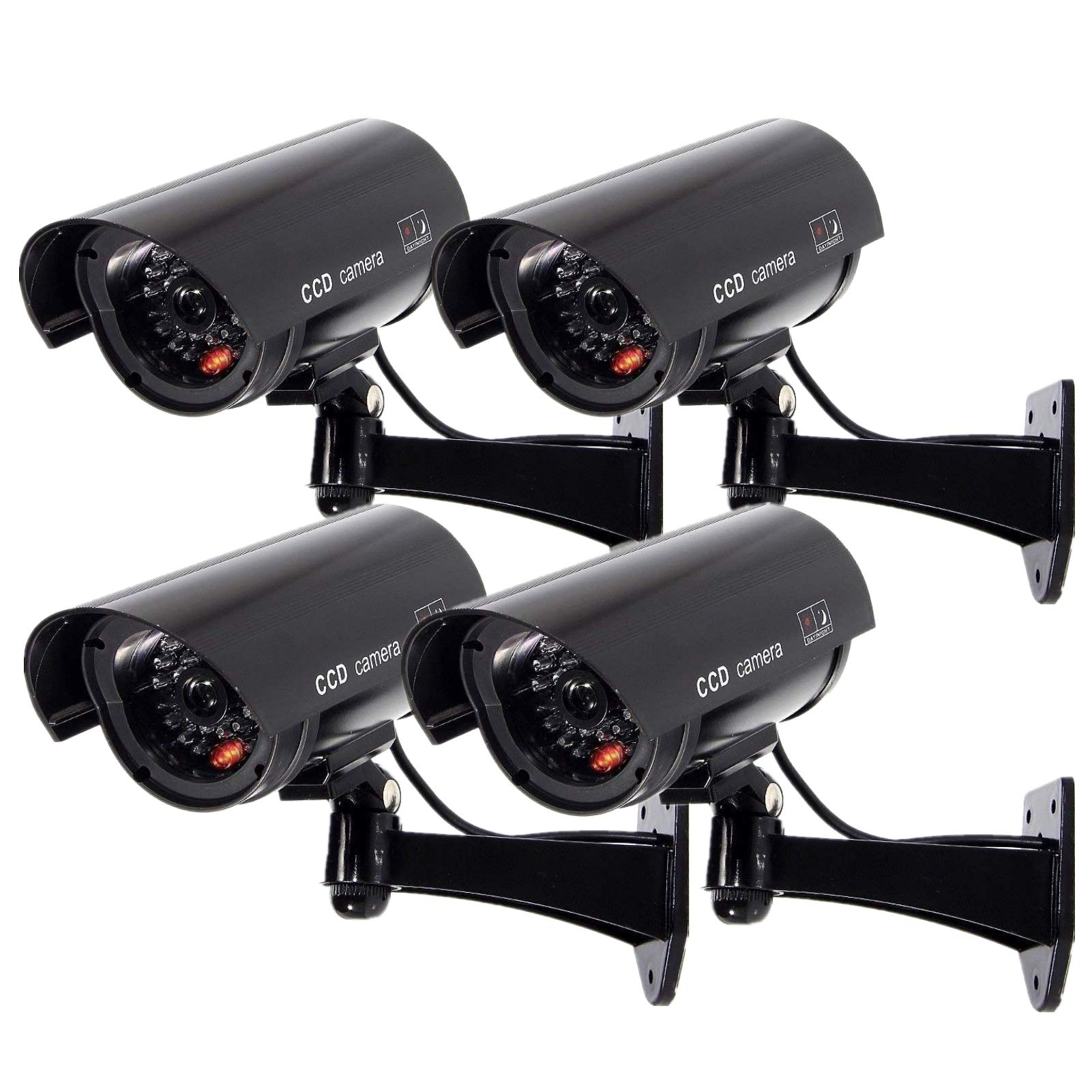 F FINDERS&CO Outdoor Fake Security Camera, Dummy CCTV Surveillance System with R