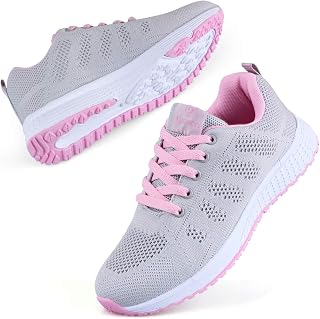 Youecci Women's Running Shoes Sports Fitness Running Sneakers Lace Up Outdoor Shoes with Comfortable