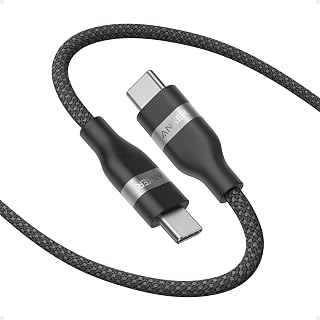 Anker Nano USB C to USB C Cable, 240W Fast Charging Cable (Black, 6ft) | Flexible Multi-Color Braided Charger for iPhone 18 / 17 Series, MacBook Pro, and More