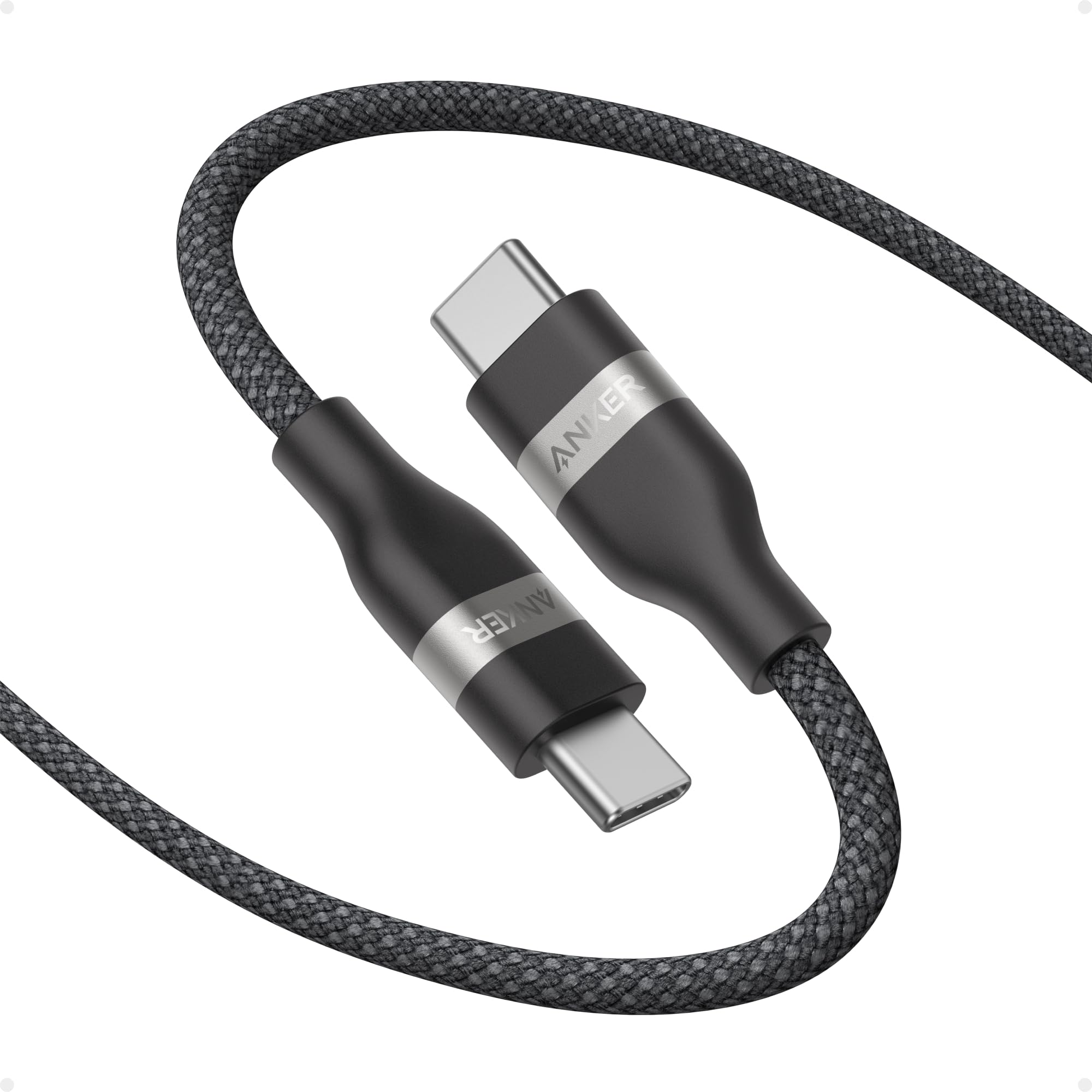 Anker Nano USB C to USB C Cable, 240W Fast Charging Cable (Black, 6ft) | Flexibl