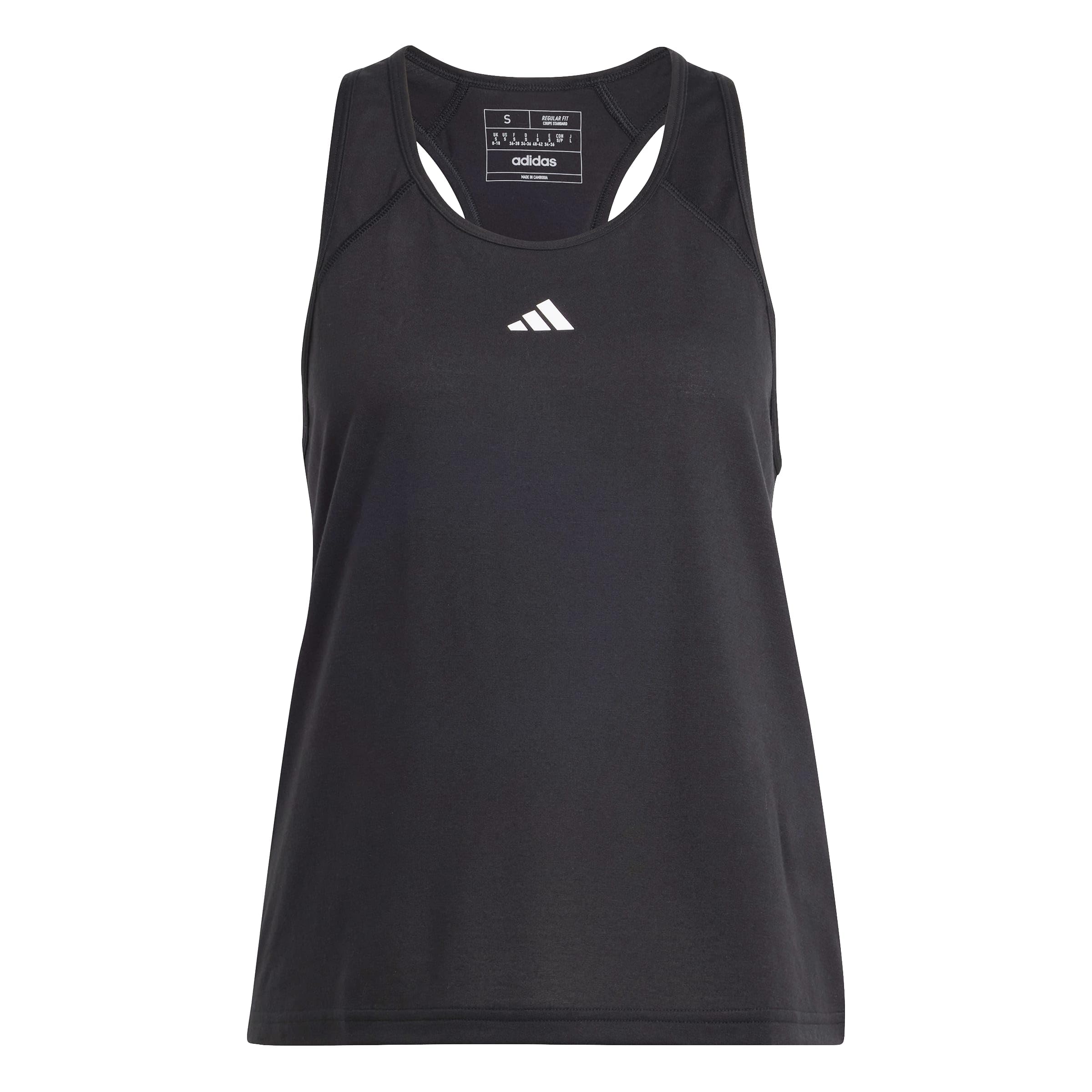 adidas Womens Train Essentials Minimal Branding Racerback Tank Training Casual -