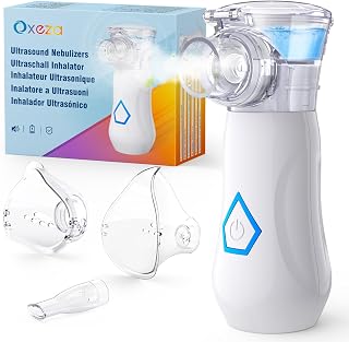 Portable Quiet Aerosol Aerosol Machine for Adults and Children, Rechargeable Portable Aerosol with 2 Masks and Snorkel, 2 Adjustable Modes, Aerosol Device for Travel and Home Use