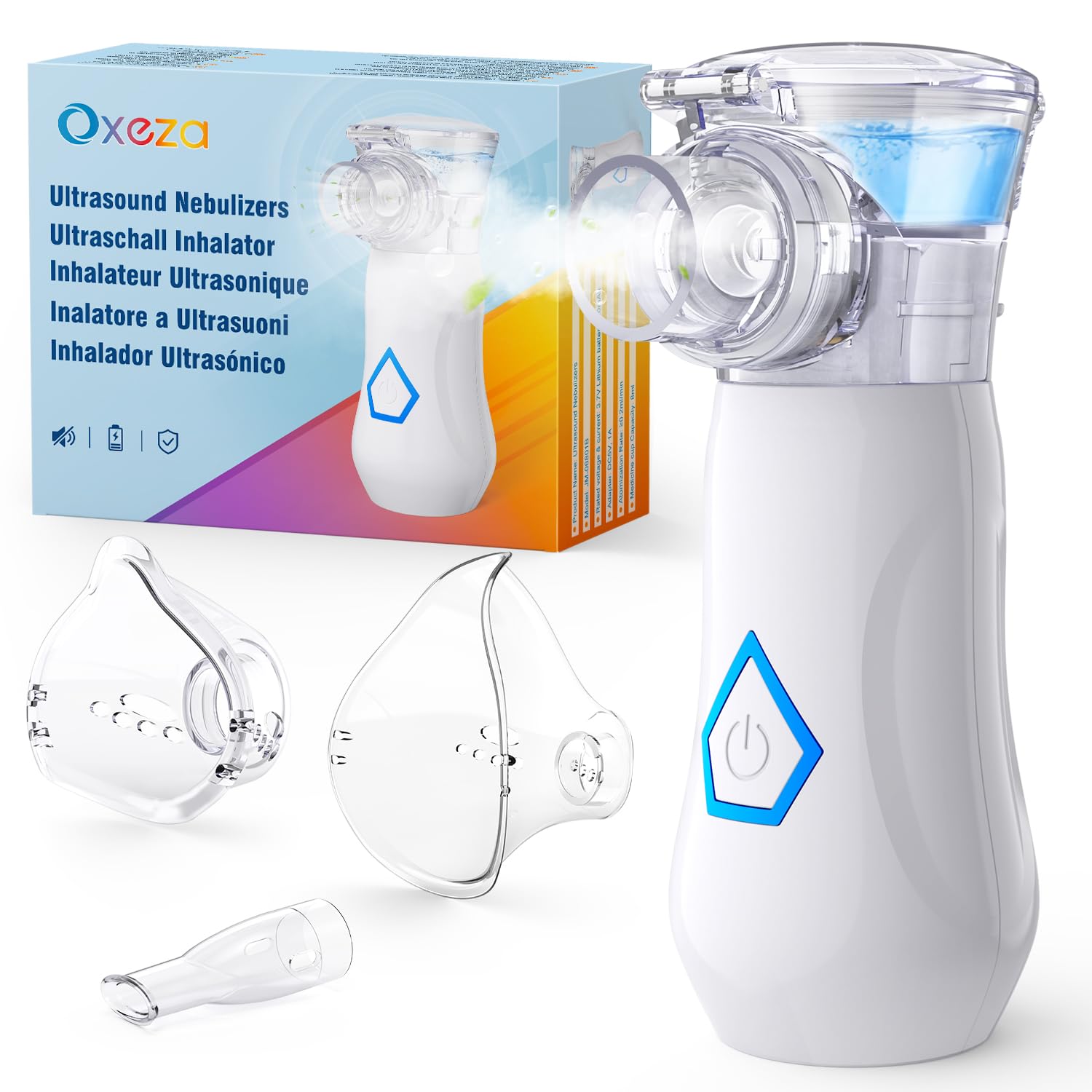 Portable Quiet Aerosol Aerosol Machine for Adults and Children, Rechargeable Por