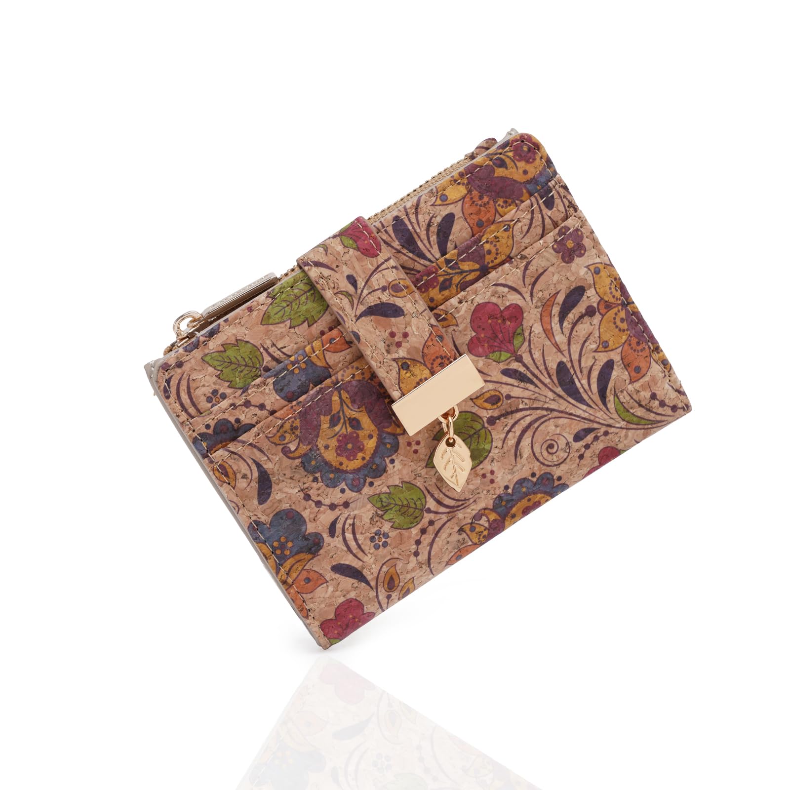 Pomelo Best Women's Small Wallet - Compact Zip Wallet, Card Slots & Window Docum