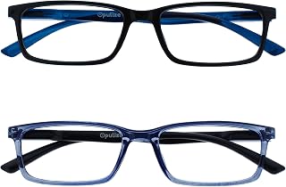OPULIZE SEE Reading Glasses with Blue Light Blocking Narrow