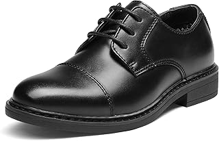 Bruno Marc Boy’s Dress Oxford Formal Shoes | Splash-Proof Synthetic Upper, EVA & Latex Cushioned Insole, 0.63 Inch Low Heel for Boys Wedding Party Graduation