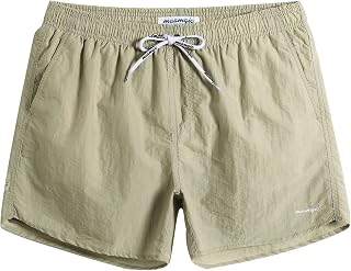 MaaMgic Men's 4 Way Stretch Swim Shorts for Summer Holidays Quick Drying Beach Swimming Pool Swimwear Multicolour