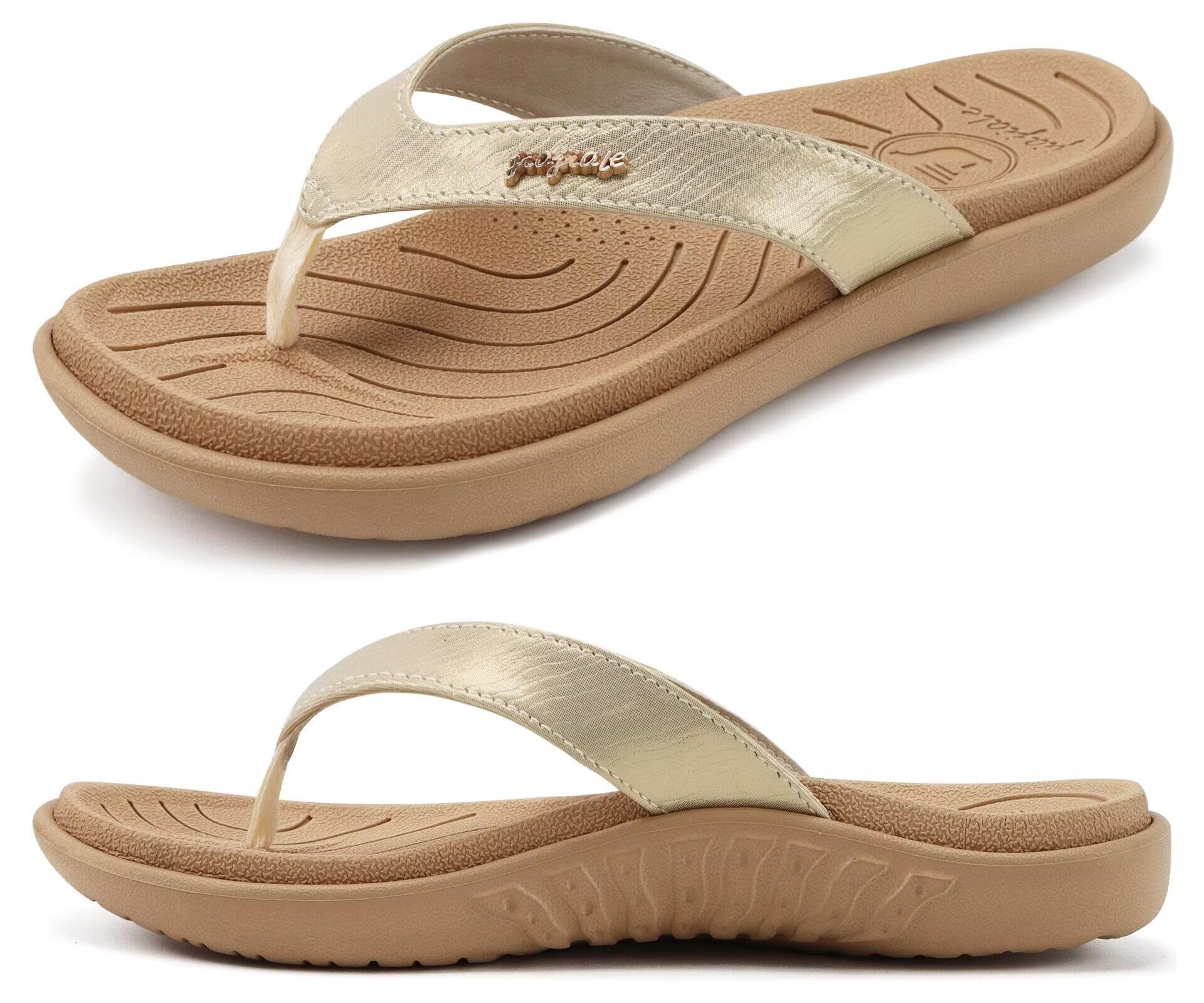 jiajiale Women Fashion Flip Flops Thick Padded Lightweight Comfortable Yoga Mat 