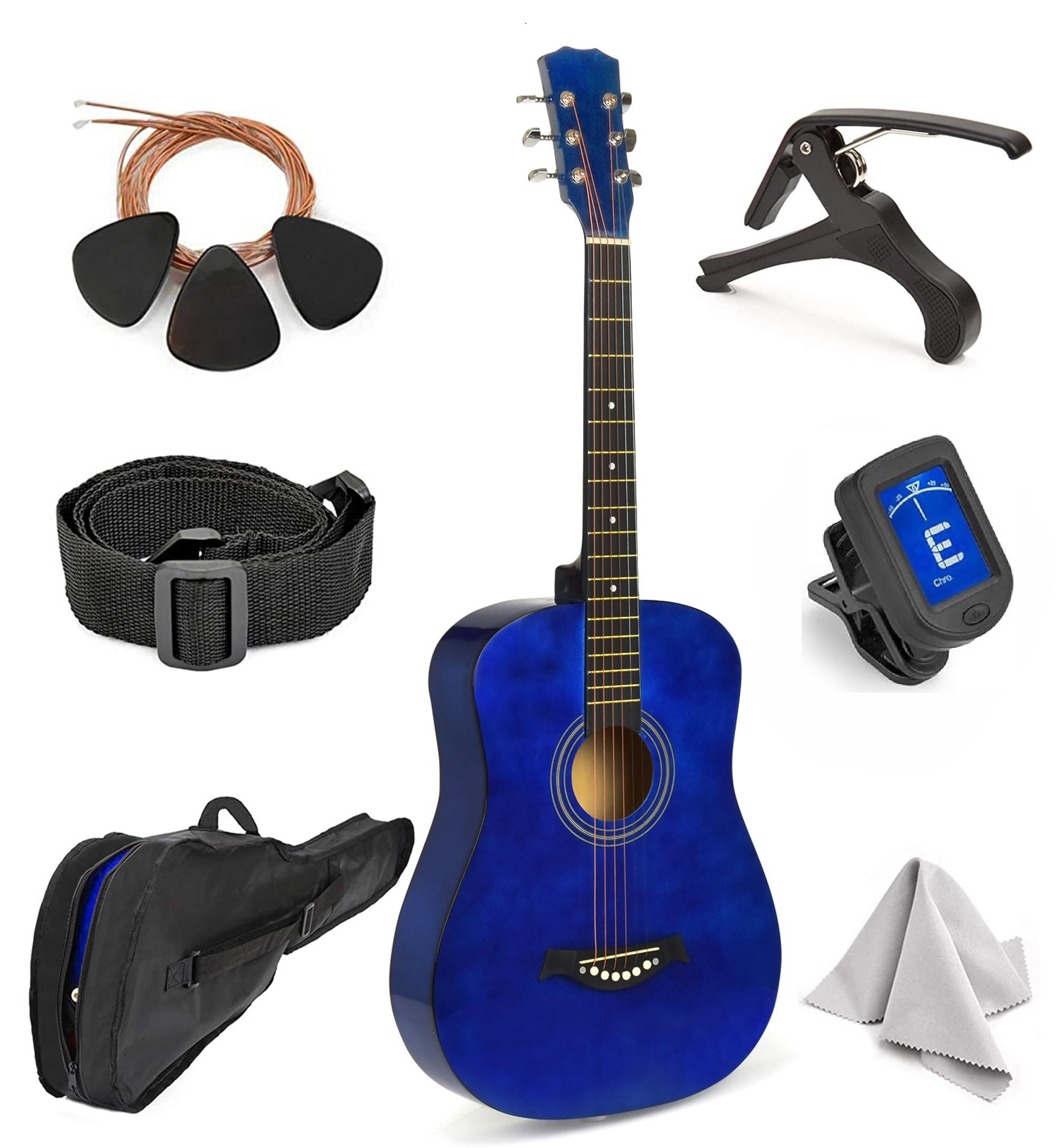 Acoustic Guitar For Kids By MasterPlay- 30” Beginner Guitar For Learners- Accous