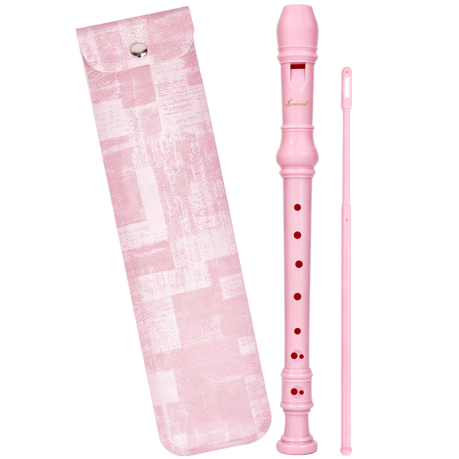 Recorder Instrument for Beginner, Sovvid Flute Instrument 8-Hole German Fingerin