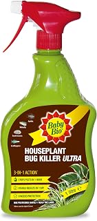 Baby Bio Houseplant Bug Killer Ultra - Fast-Acting Bug Killer Spray - Effective Insect Control for Houseplants - Protection for Houseplants, 1 Litre