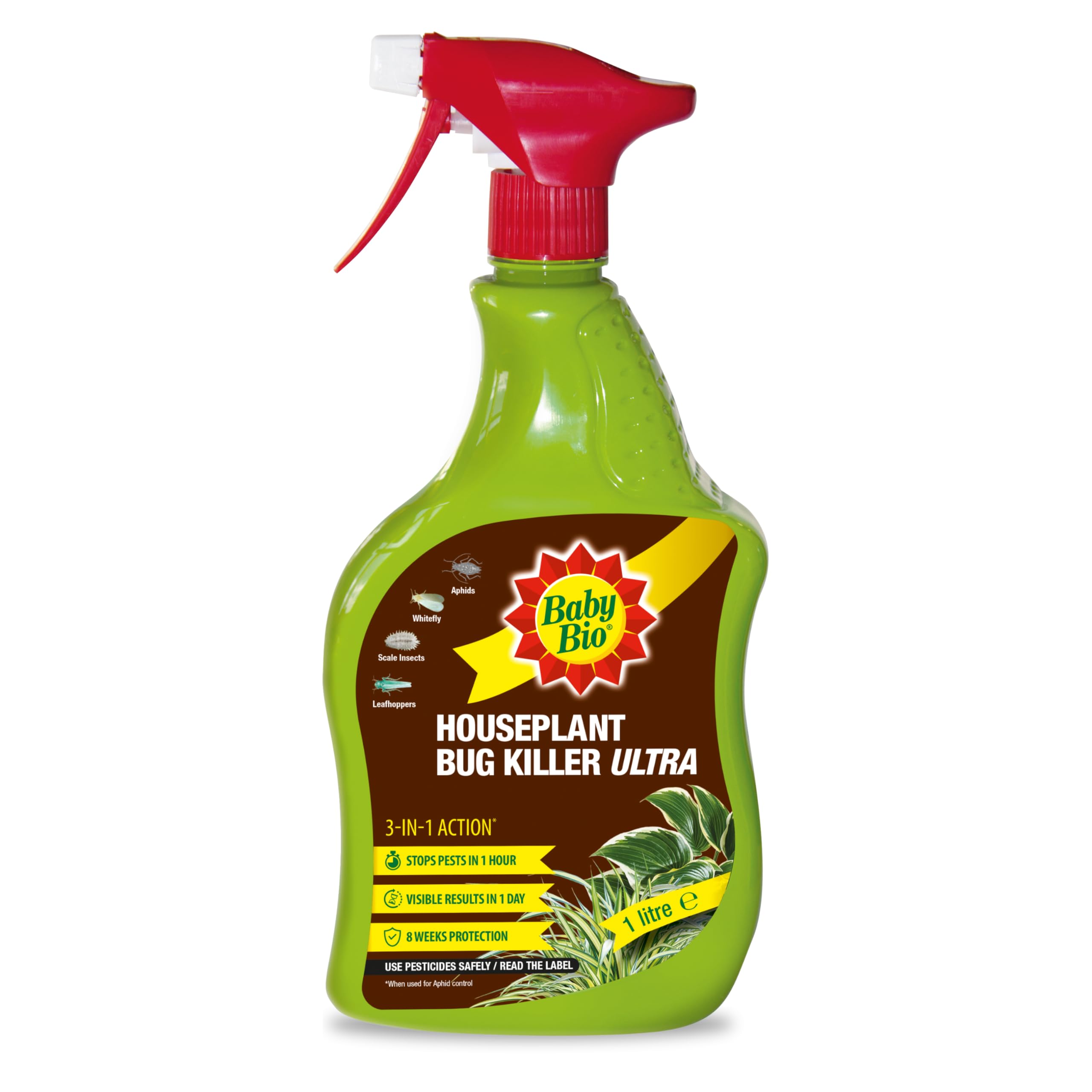 Baby Bio Houseplant Bug Killer Ultra - Fast-Acting Bug Killer Spray - Effective 
