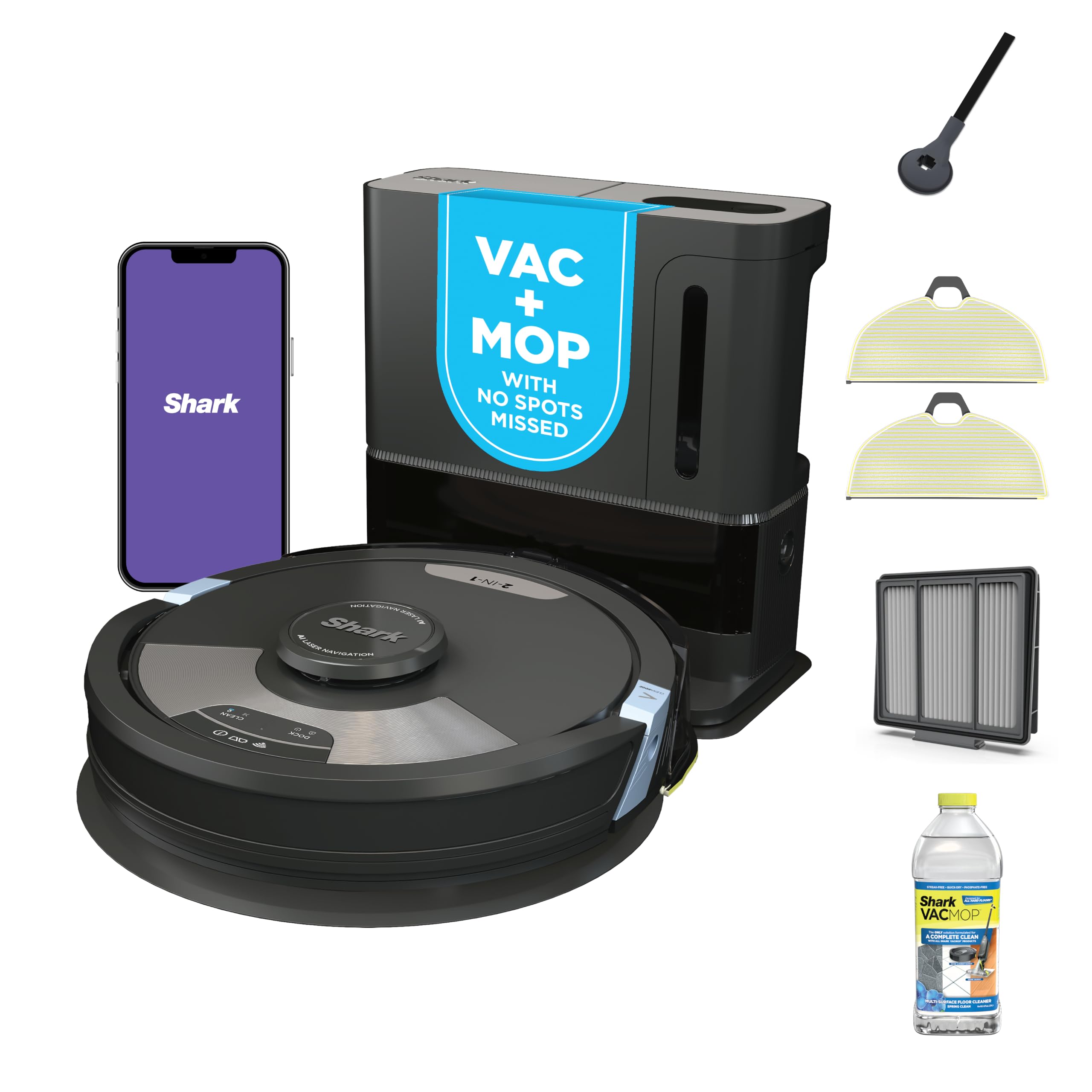 Shark Matrix Plus Robot Vacuum & Mop Combo, 60-Day Self-Emptying, AV2610WA | Mat