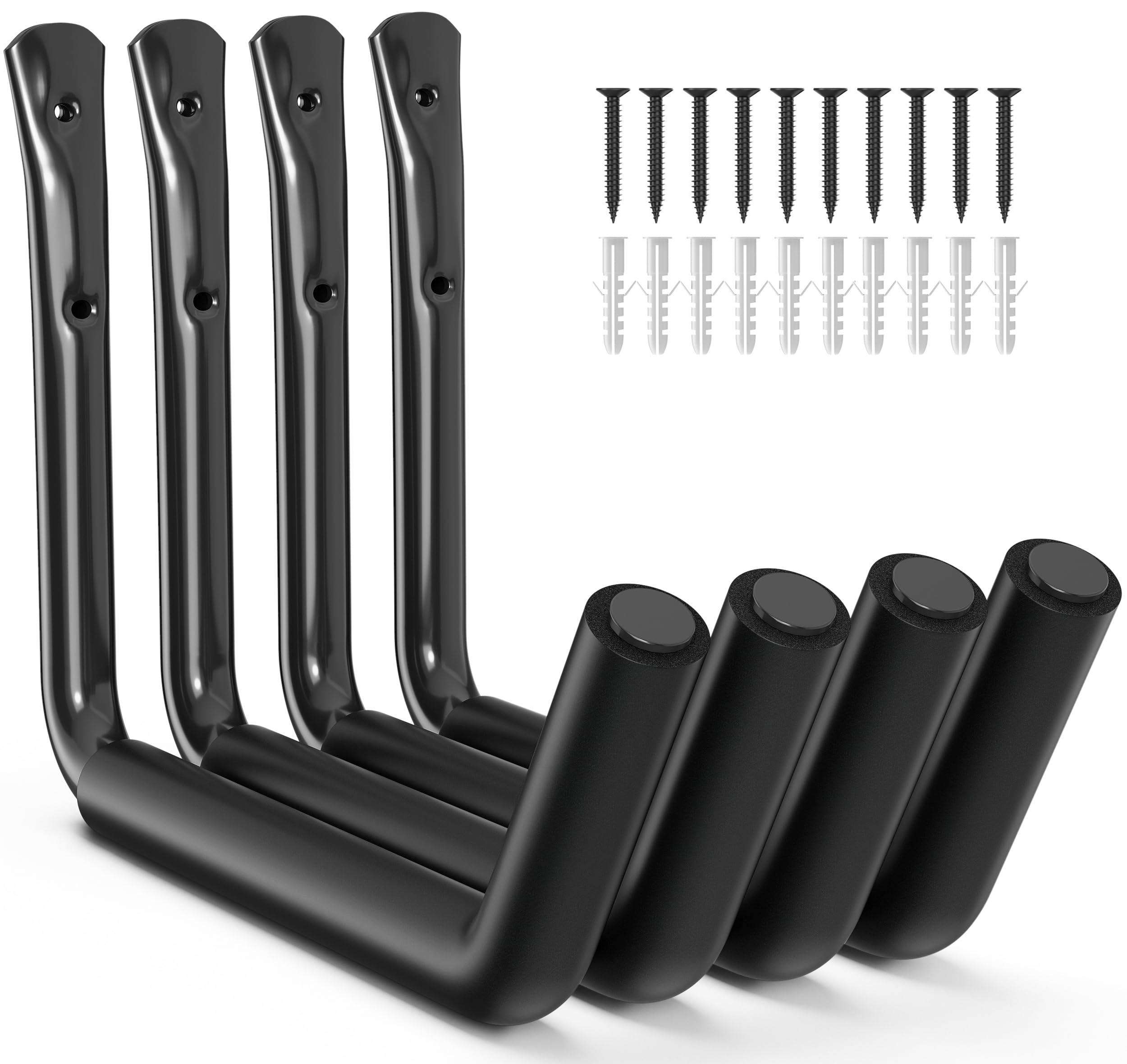 niffgaff Heavy Duty Garage Storage Hooks - 120 LB Capacity Wall Mounted Rack for