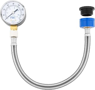 Mains Water Pressure Gauge - 0-11 Bar / 0-160 PSI Water Pressure Tester | Water Supply Pressure Test Gauge with Hose Tap Connector – Plumbing Tool for Home, Garden & Irrigation System Monitoring