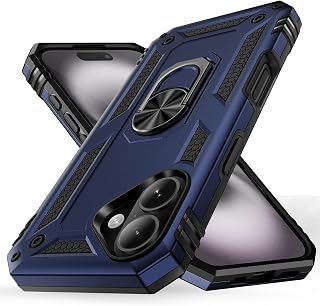 Korecase for iPhone 16 Plus Phone Case with Stand Ring, Blue