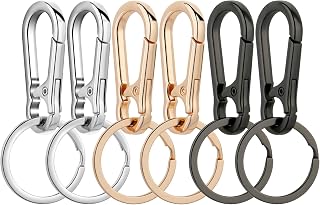 Wikavanli Metal Key Ring Clip Key Ring Organizer for Home Car for Women Men