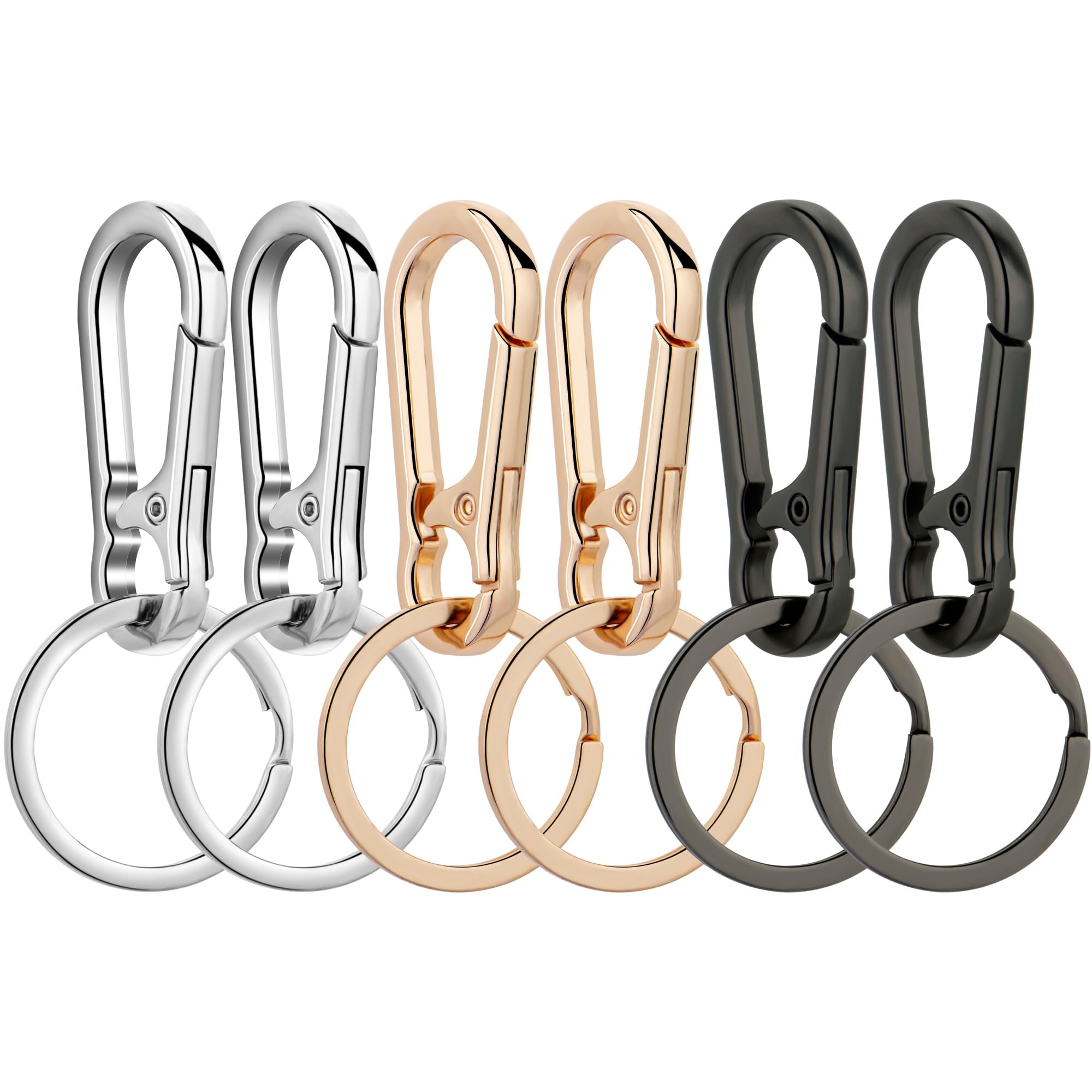 Wikavanli Metal Key Ring Clip Key Ring Organizer for Home Car for Women Men