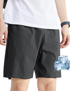 HISDERN New Arrival 101Air "Ice Silk" 4D Super Stretchy Super Quick Dry Half Pants Men Lightweight Sports Training Wear Contact Cooling Easy Pants Jogging Casual Summer