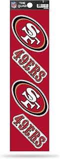 Rico Industries NFL Football Quad Decal 3" x 12" Quad Decal - (4) Decals