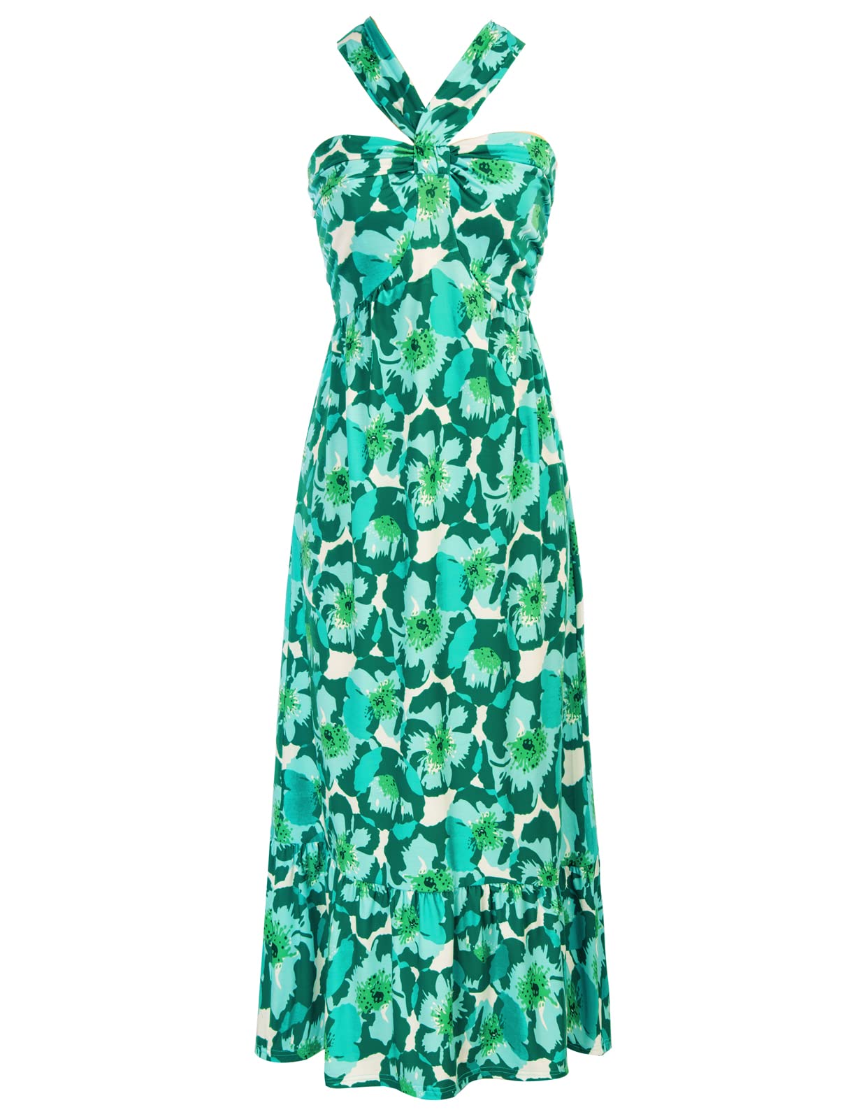 GRACE KARIN Women's Summer Floral Maxi Dress Backless Beach Guest Dress Flowy Sw