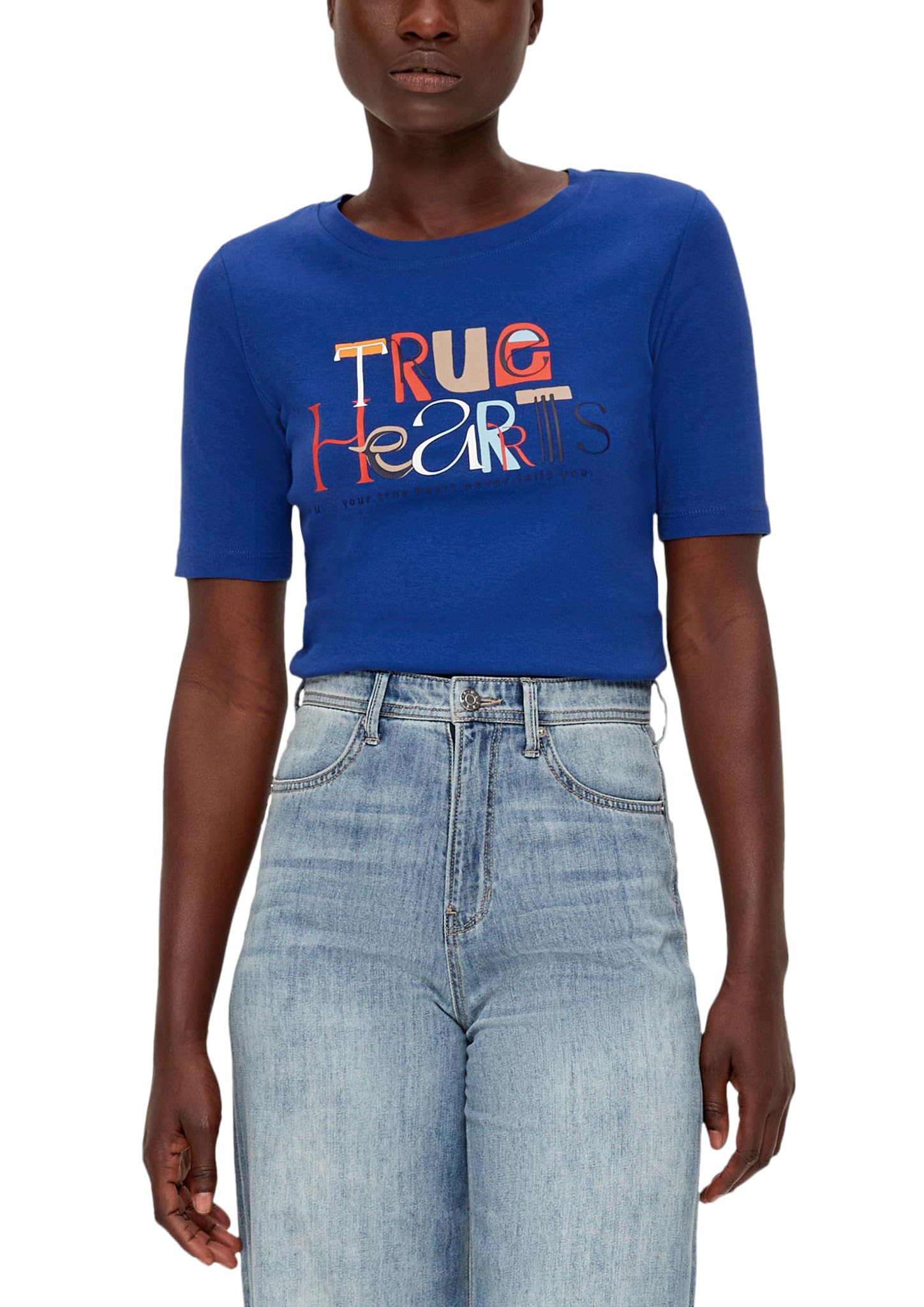 s.Oliver Women's Front Print T-Shirt