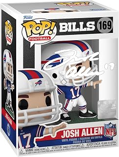 Josh Allen #169 Facsimile Signed Reprint Laser Autographed Funko POP! Football NFL: Buffalo Bills Figurine with Protector Case
