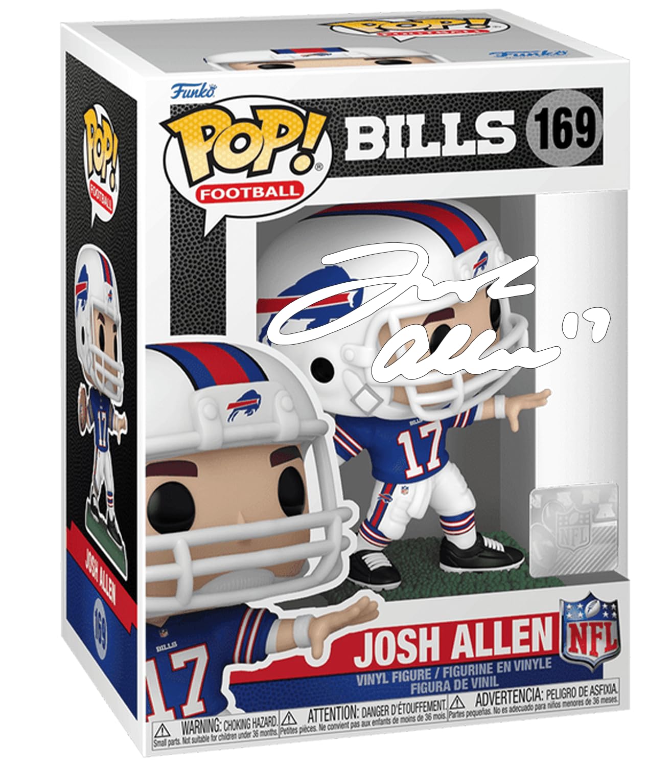 Josh Allen #169 Facsimile Signed Reprint Laser Autographed Funko POP! Football N