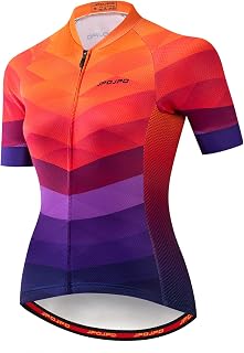 JPOJPO - Camiseta de Ciclismo para Mujer, Manga Corta, Transpirable, para Ciclismo