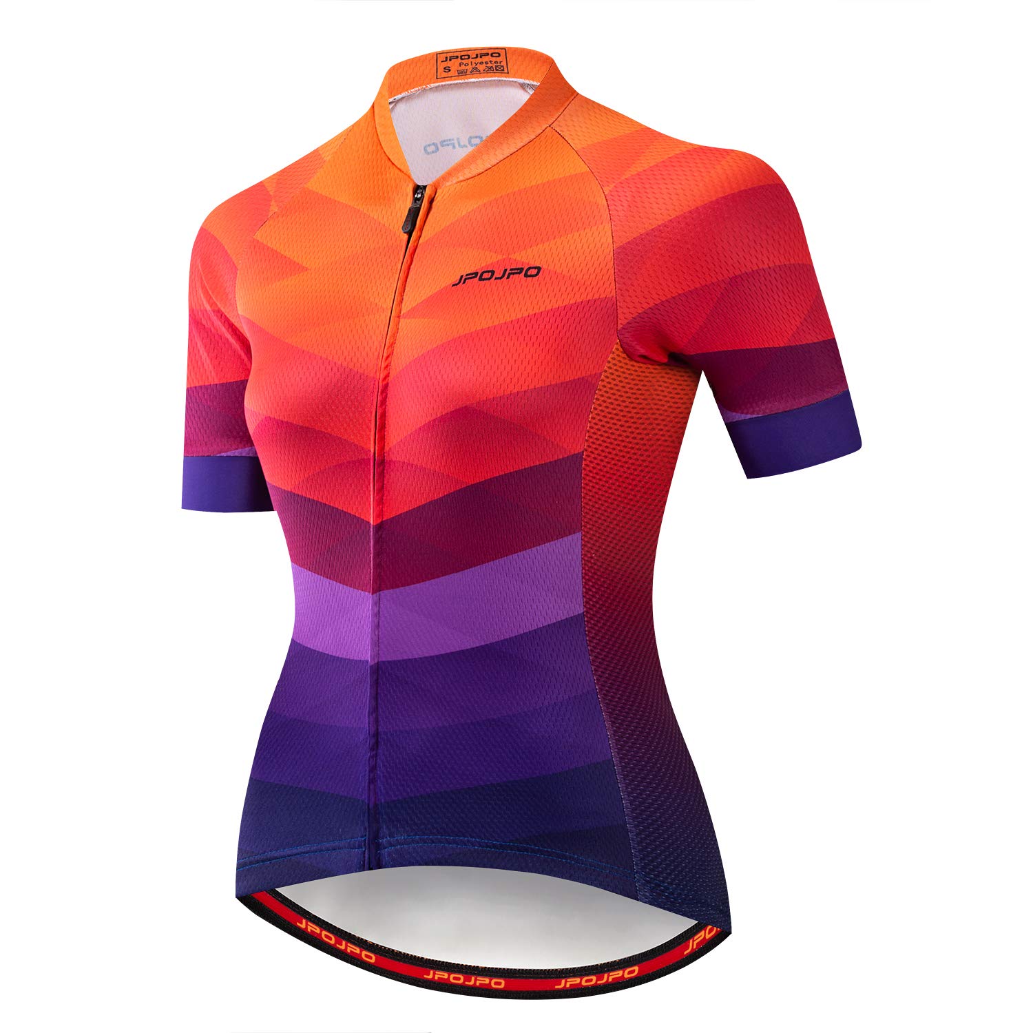 JPOJPO - Camiseta de Ciclismo para Mujer, Manga Corta, Transpirable, para Ciclis