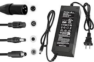 Brokeir UL Listed 42V 2A Replacement Electric Scooter Charger for 36V with 4 Plugs, Compatible with Scooter Power Adapter