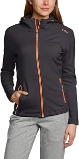 CMP Girl's Children's Knit-tech Jacket With Fixed Hood KID G JACKET FIX HOOD