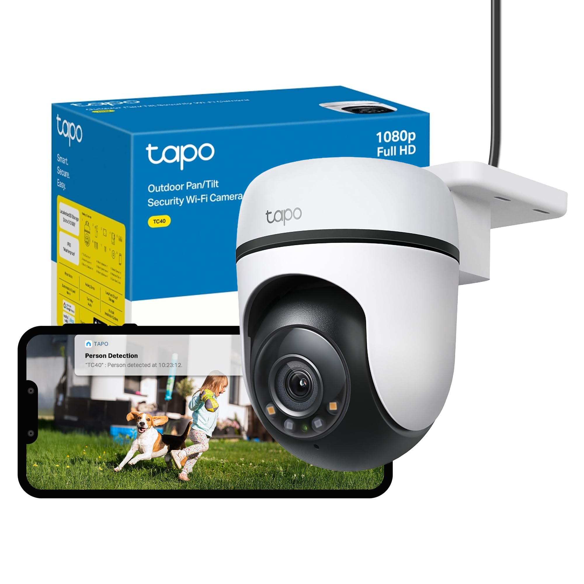 Tapo TC40 Full HD Pan/Tilt Outdoor Security Camera CCTV Camera 360° View | 1080p