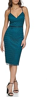 Guess Women's Textured Tank Top with Neckline Cocktail Dress