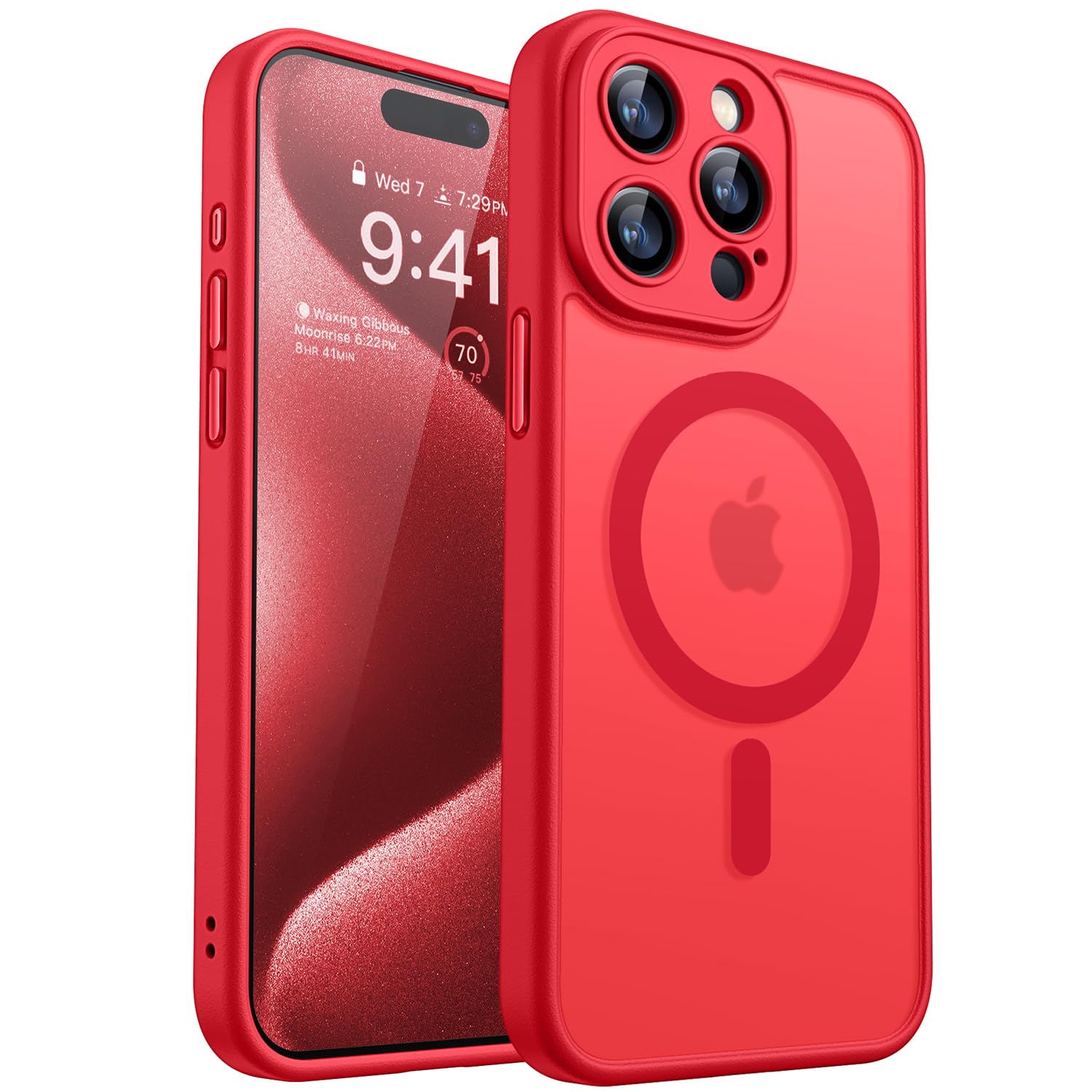 CANSHN Magnetic Compatible with iPhone 15 Pro Max Case, Compatible with MagSafe,