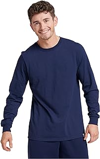 Russell Athletic Men's Basic Cotton Long-Sleeve T-Shirt
