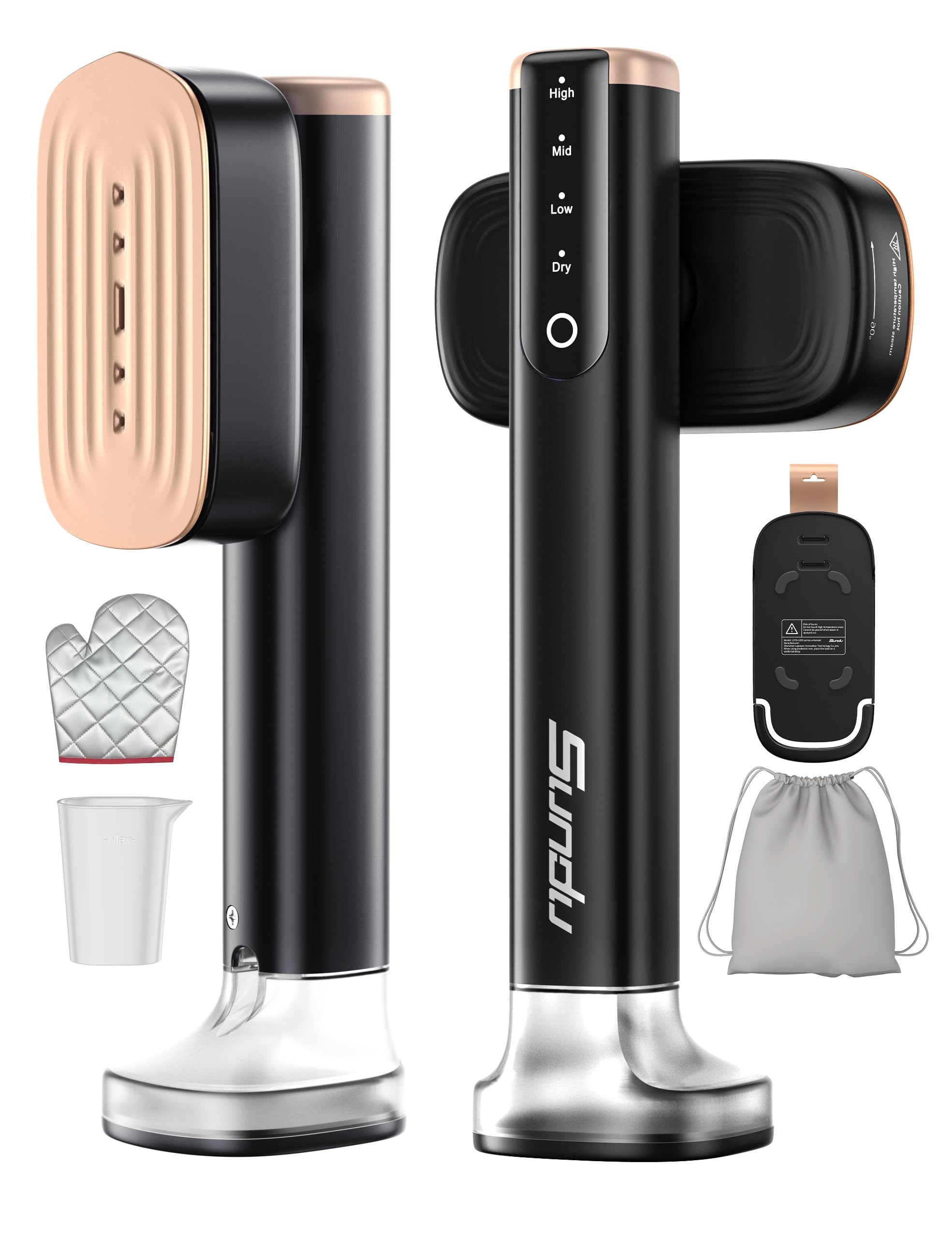 Sundu Steamer, 15s Heat-up, 180ml, Gloves, 35min for Travel/Home | Portable hand