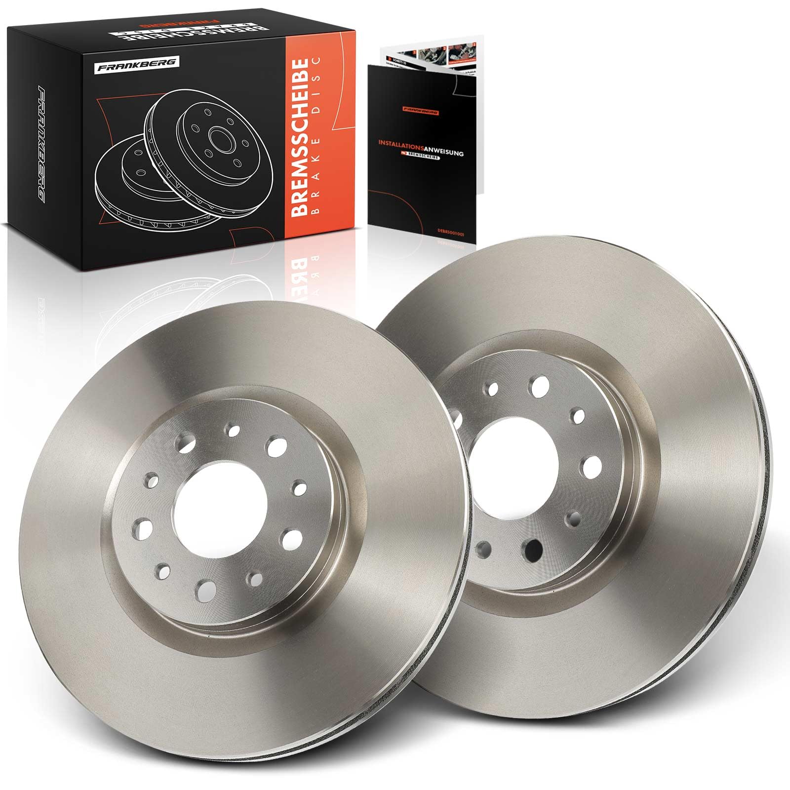 Frankberg 2 x Front Brake Discs Compatible with Tipo Estate 356 1.4L 1.6L 2016-2