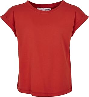 Urban Classics Girls' Uck2983-girls Organic Extended Shoulder Tee T-Shirt (Pack of 1)